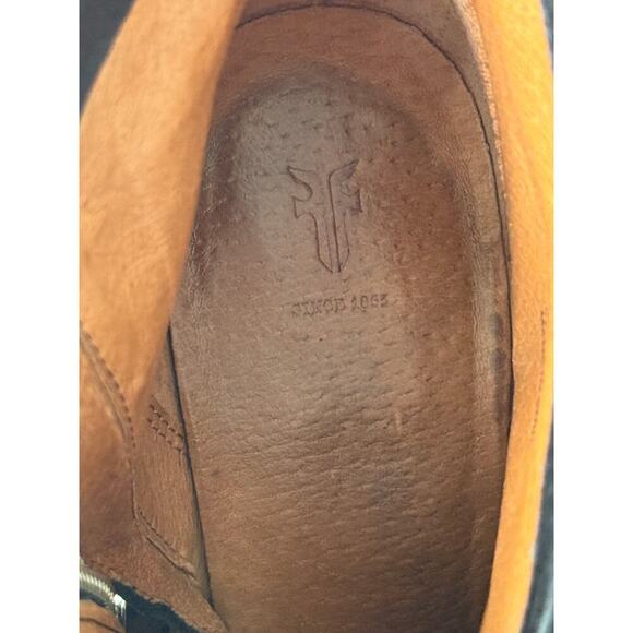 Frye Black Leather Ankle Boots – Women’s 7M, Side Zip, Block Heel - Picture 9 of 9